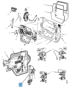 Elevalunas delantero para Jeep Wrangler