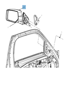 Espejo retrovisor exterior para Jeep Cherokee