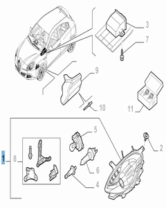 Faro delantero izquierdo para Alfa Romeo Giulietta