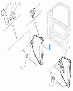 Elevalunas izquierdo para Fiat Professional Strada