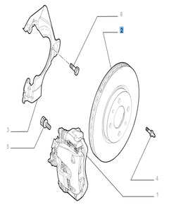 Disco de freno delantero para Abarth 500