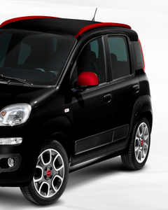 CARCASAS ESPEJOS RETROVISORES EN ROJO MATE PARA FIAT PANDA