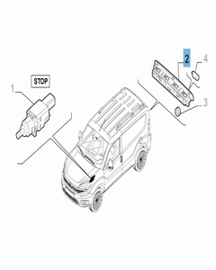 Luz de freno trasera para Fiat y Fiat Professional