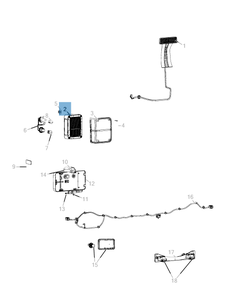 Piloto trasero (luz de posición, freno e intermitente) para Jeep Wrangler