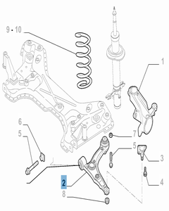 Brazo oscilante derecho para Fiat Professional Ducato