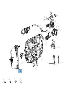 Elevalunas delantero para Jeep Wrangler