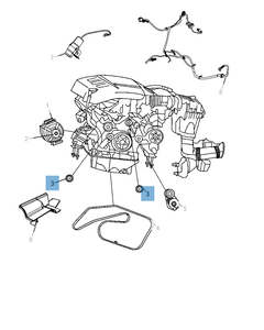 Tensor de correa fijo para Jeep