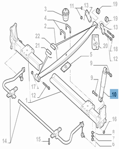 Amortiguador trasero LIGHT 2 piezas para Fiat y Fiat Professional