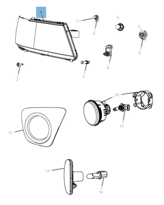 Luz de posición delantera e intermitente para Fiat Freemont