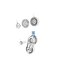 Tensor de correa regulable para Jeep