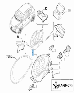 Faro delantero izquierdo para Alfa Romeo Mito