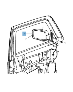 Espejo retrovisor exterior eléctrico para Jeep Commander