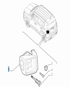 Piloto trasero izquierdo fijo para Jeep Renegade