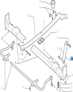 Amortiguador trasero LIGHT 2 piezas para Fiat y Fiat Professional