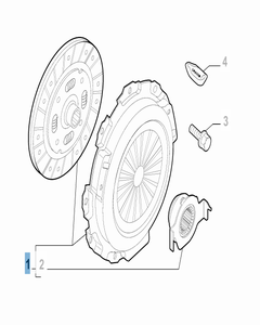 Kit embrague (plato, plato de presión y cojinete empuje axial)