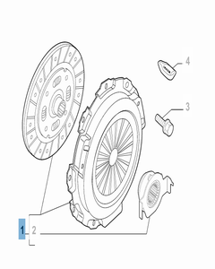 Kit embrague (plato, plato de presión y cojinete empuje axial) para Fiat y Fiat Professional