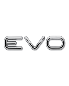 Sigla de modelo Evo trasera