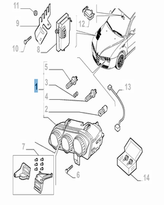 Faro delantero izquierdo para Alfa Romeo