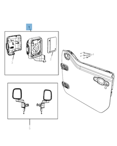 Espejo retrovisor exterior para Jeep Wrangler