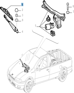 KIT 2 DE ESCOBILLAS PARA LIMPIAPARABRISAS (Essential Part)