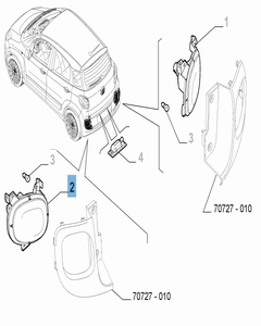 Piloto marcha atrás para Fiat 500L