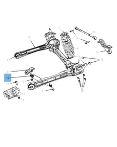 Amortiguador trasero 2 piezas para Lancia Voyager