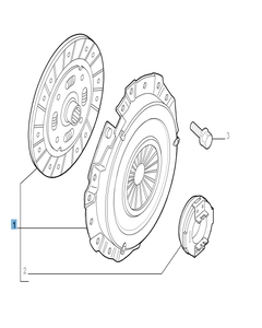 Kit embrague (plato, plato de presión y cojinete empuje axial) para Fiat y Fiat Professional