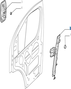 Elevalunas eléctrico delantero derecho para Fiat Professional Ducato