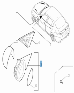 Espejo retrovisor exterior derecho para Alfa Romeo Giulia