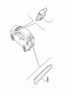 Luz de freno trasera para Alfa Romeo Mito