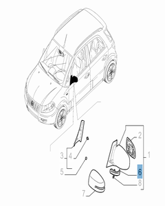 Intermitente lateral para Fiat Sedici