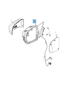 Espejo retrovisor exterior para Jeep Compass