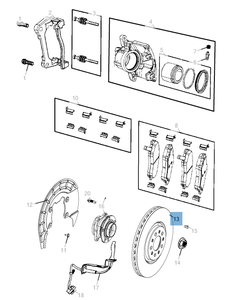 Disco de freno delantero para JEEP Cherokee