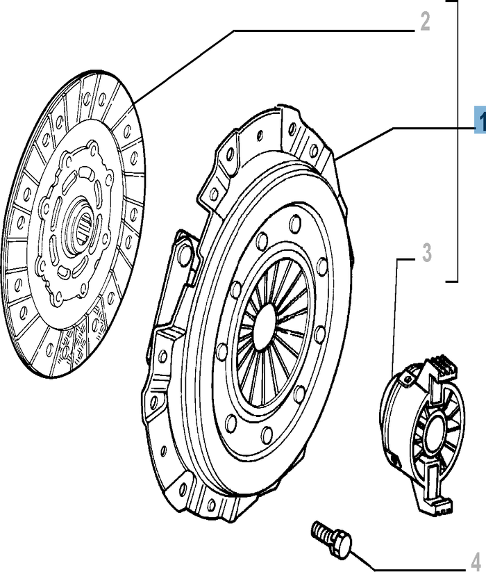 MOPAR Store Kit embrague (plato, plato de presión y cojinete empuje axial)