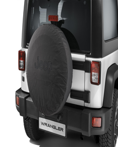 Funda para rueda de repuesto con logo Jeep gris