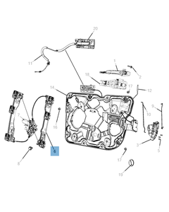 Elevalunas delantero para Jeep Grand Cherokee