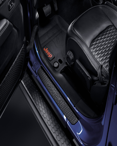 Placa de umbral negra para JEEP Wrangler 2 puertas