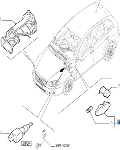 Intermitente lateral para Fiat y Fiat Professional