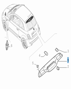 Piloto trasero para Fiat 500