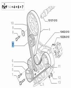 Tensor de correa fijo para Fiat y Fiat Professional