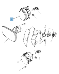 Faro delantero para Jeep Compass/Patriot