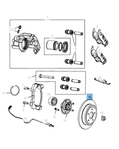 Disco de freno trasero para Jeep Grand Cherokee