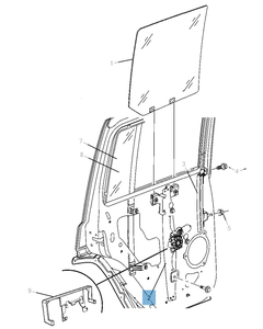 Elevalunas trasero para Jeep Commander