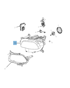 Faro delantero para Jeep Cherokee