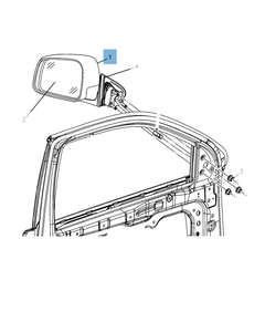 Espejo retrovisor exterior para Jeep Grand Cherokee