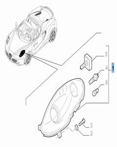 Faro delantero izquierdo para Alfa Romeo 4C