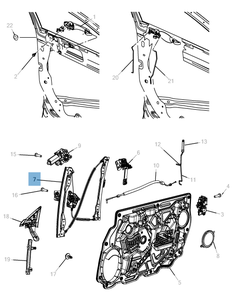 Elevalunas delantero para Lancia Flavia