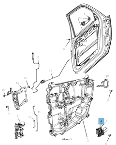 Elevalunas completo con 2 pies para Jeep Cherokee
