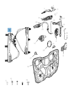 Elevalunas delantero para Jeep Cherokee