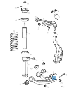 Brazo oscilante para suspensión delantera inferior para Jeep Cherokee